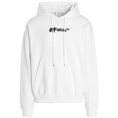 Off-White Spray Helvetica Skate Fit White Hoodie