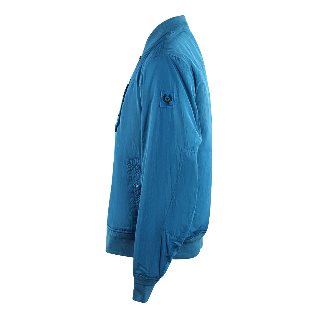 Belstaff Parameter Ocean Blue Bomber Jacket - Style Centre Wholesale
