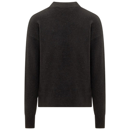 Palm Angels Classic Logo Black Knitted Jumper