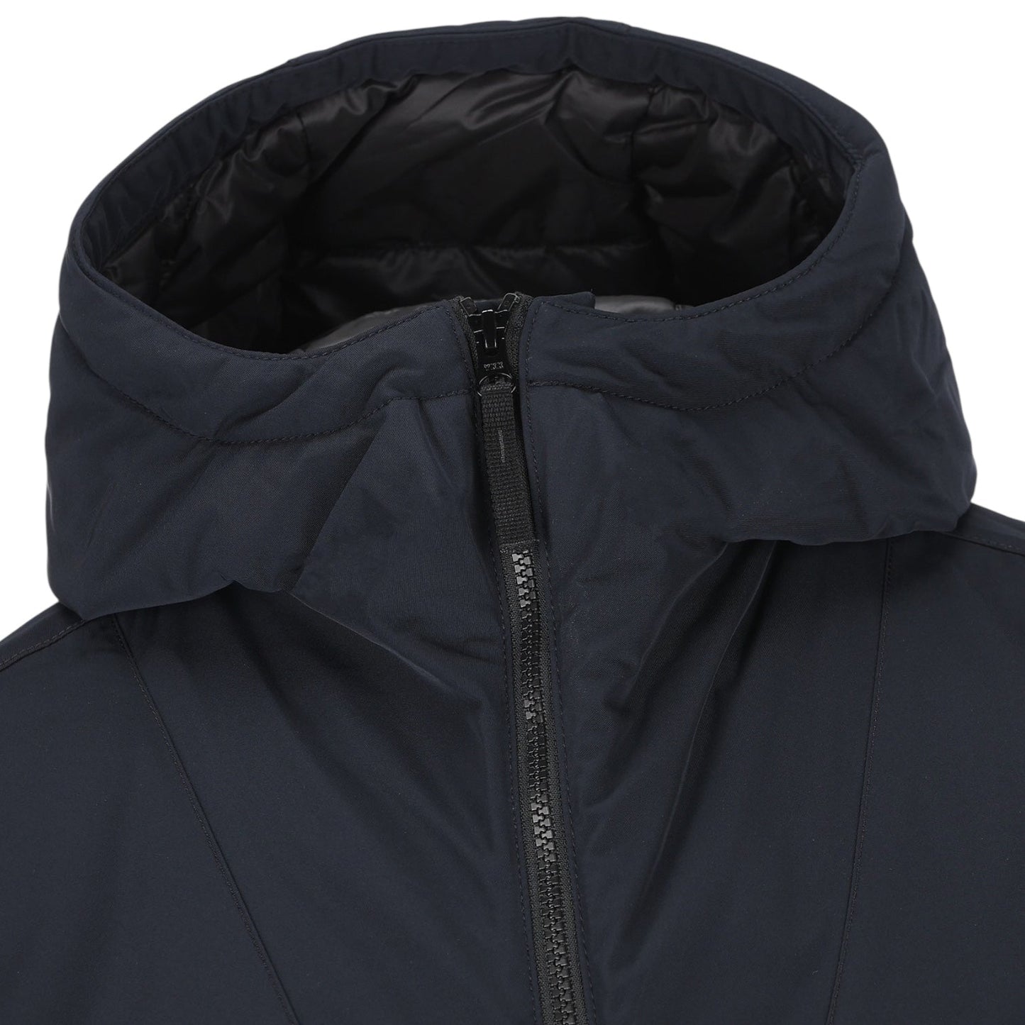 Stone Island, Navy Padded Micro Twill Jacket - True Labels