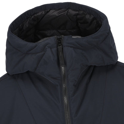 Stone Island, Navy Padded Micro Twill Jacket - True Labels