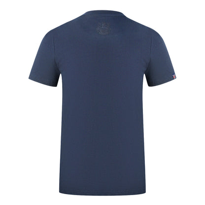 Aquascutum London Brand Logo Navy Blue T-Shirt T00323 85 - Style Centre Wholesale