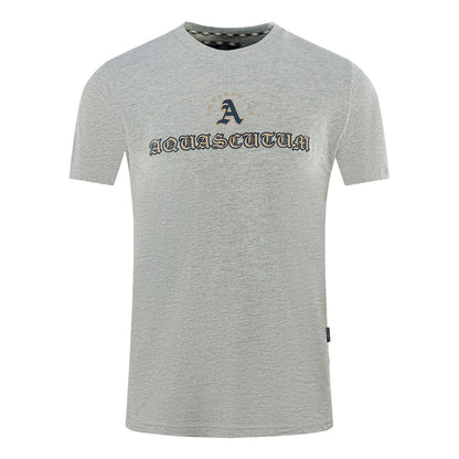 Aquascutum Script Logo Grey T Shirt - Style Centre Wholesale