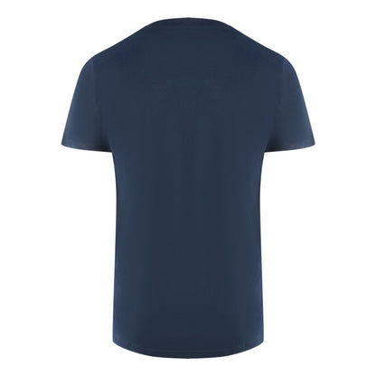 Aquascutum London Tonal Aldis Logo Navy Blue T Shirt - Style Centre Wholesale
